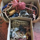 Three boxes of curtain tie backs and fringing