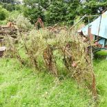 A vintage Lister hay turner