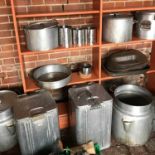 A collection of mid 20th century catering pots