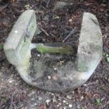 A very large reconstituted stone boot scraper
