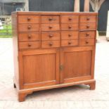 A 19th century mahogany estate cabinet