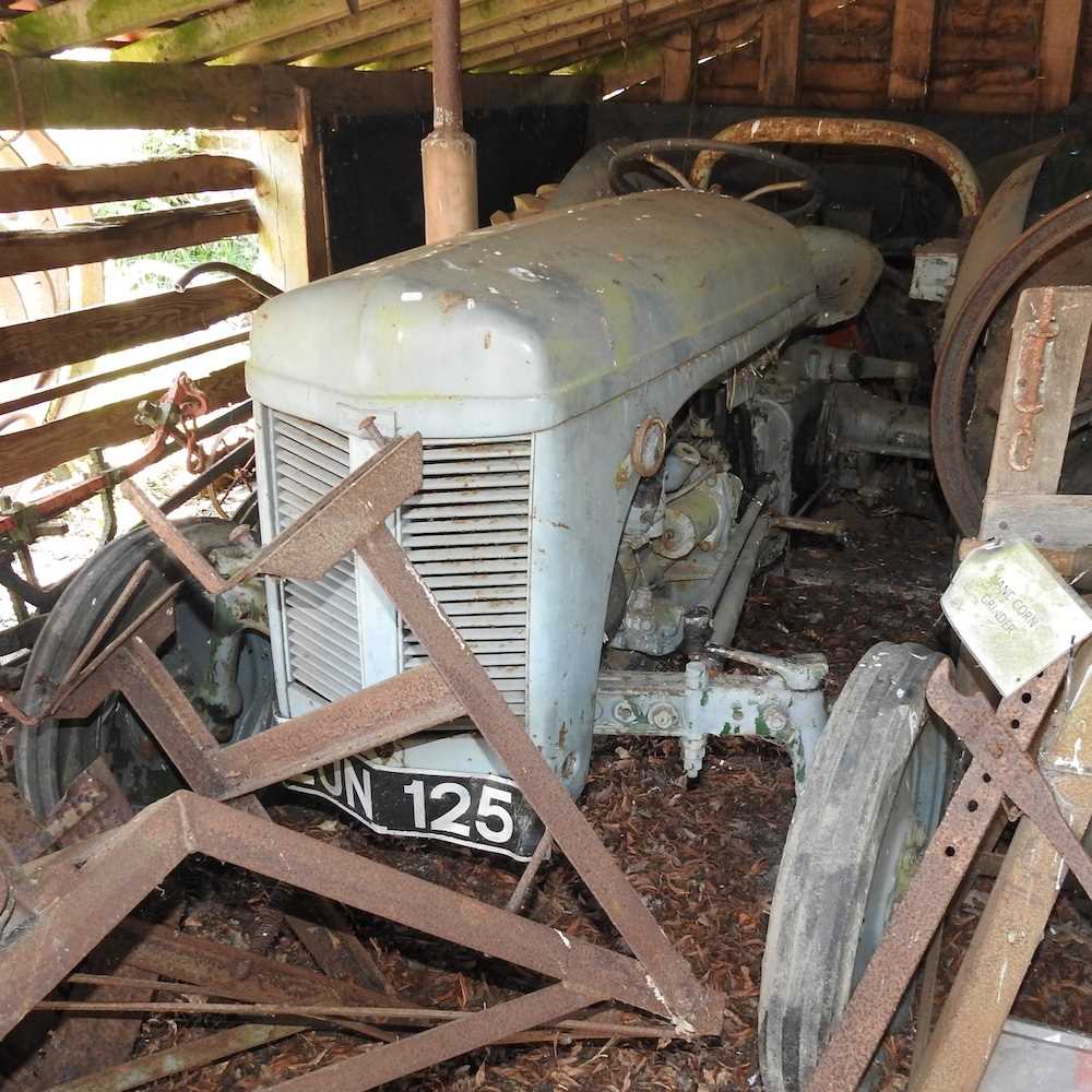 Plus VAT - A 1955 TE20 grey Ferguson tractor