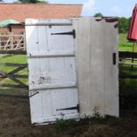 A white painted wooden door