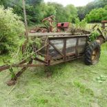 A vintage muck spreader