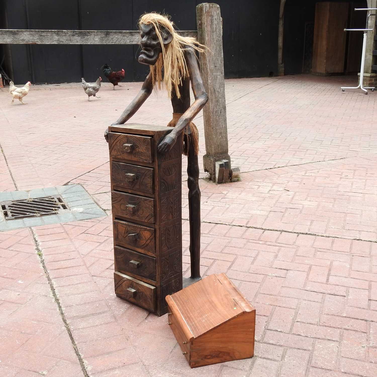 An African hardwood chest