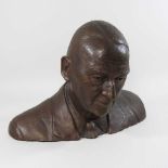 A life size portrait bust of Brigadier William Montague Williams