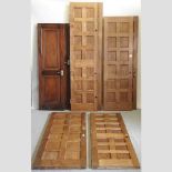 A large pair of bespoke panelled interior doors