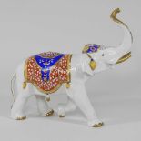 A Rudolf Kammer porcelain model of an elephant