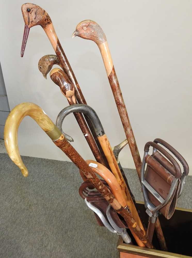 A collection of walking sticks - Image 2 of 2