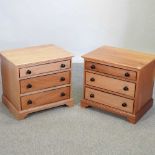 A pair of small modern chests