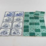 A collection of Minton tiles