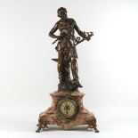 A 19th century French marble mantel clock