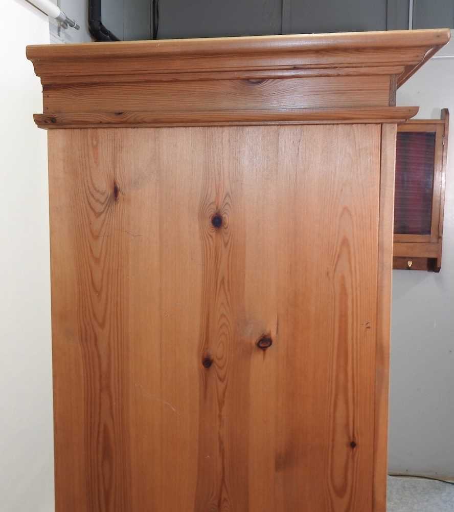 A modern pine double wardrobe, - Image 2 of 7