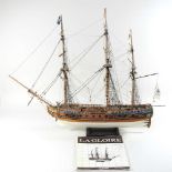 A scratch built model of a ship