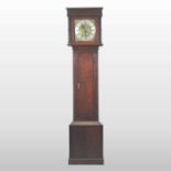 An 18th century Welsh oak cased longcase clock