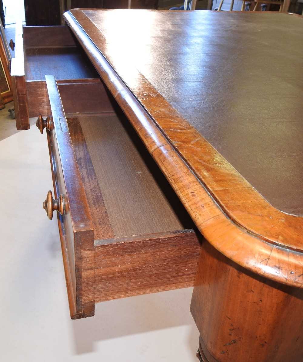 A William IV walnut partners writing table - Image 8 of 10