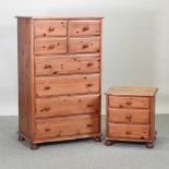 A modern pine chest chest of drawers