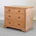A pitch pine chest