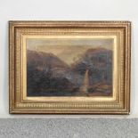 Charles Marshall, 1806-1890, mountainous river landscape
