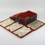 A vintage mahjong set