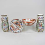 A pair of 19th century Chinese Canton porcelain vases