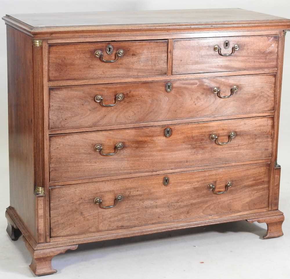 A George III mahogany chest - Image 2 of 12