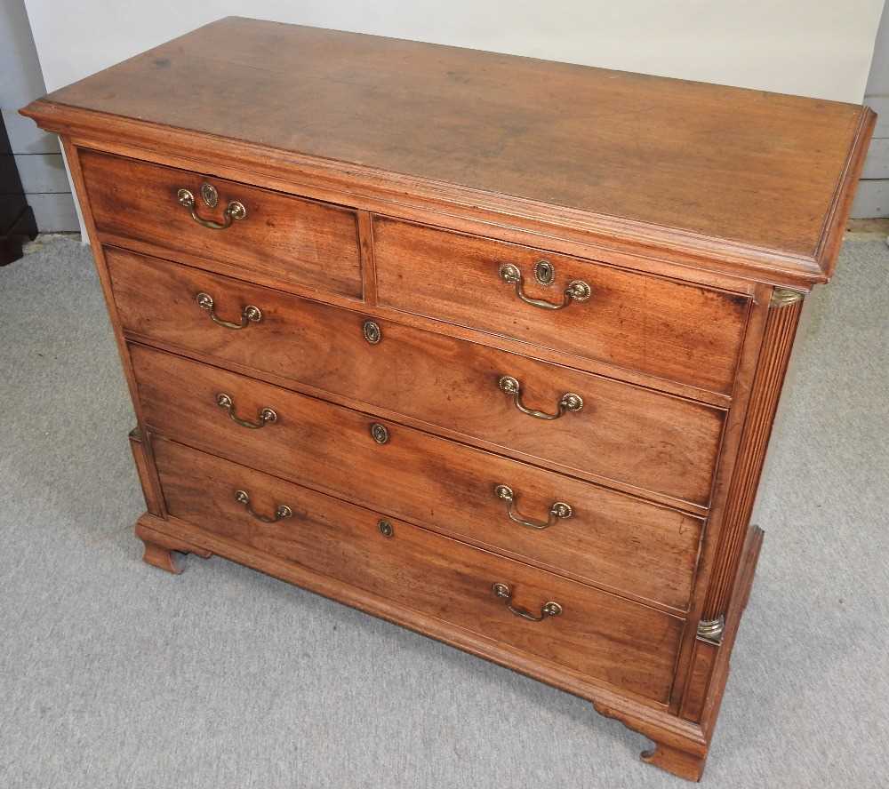 A George III mahogany chest - Image 4 of 12