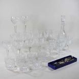 A collection of Waterford Lismore pattern crystal