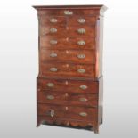 A Regency mahogany chest on chest