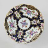 An 18th century Worcester porcelain plate