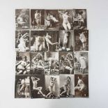 A collection of reproduction erotic postcards