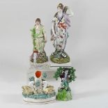 An early 19th century Staffordshire pottery figure of Venus