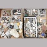 A collection of stones, rocks and minerals