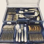 A Solingen plated canteen of cutlery