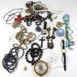 A collection of costume jewellery