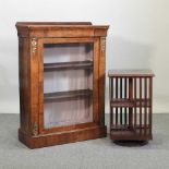 A Victorian walnut pier cabinet