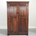 A 1920's oak wardrobe