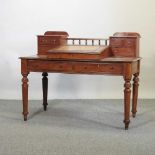 A 19th century French walnut writing desk