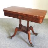 A Regency mahogany card table