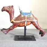 A 1960's painted fibreglass fairground camel