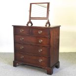 A George III style mahogany chest of drawers