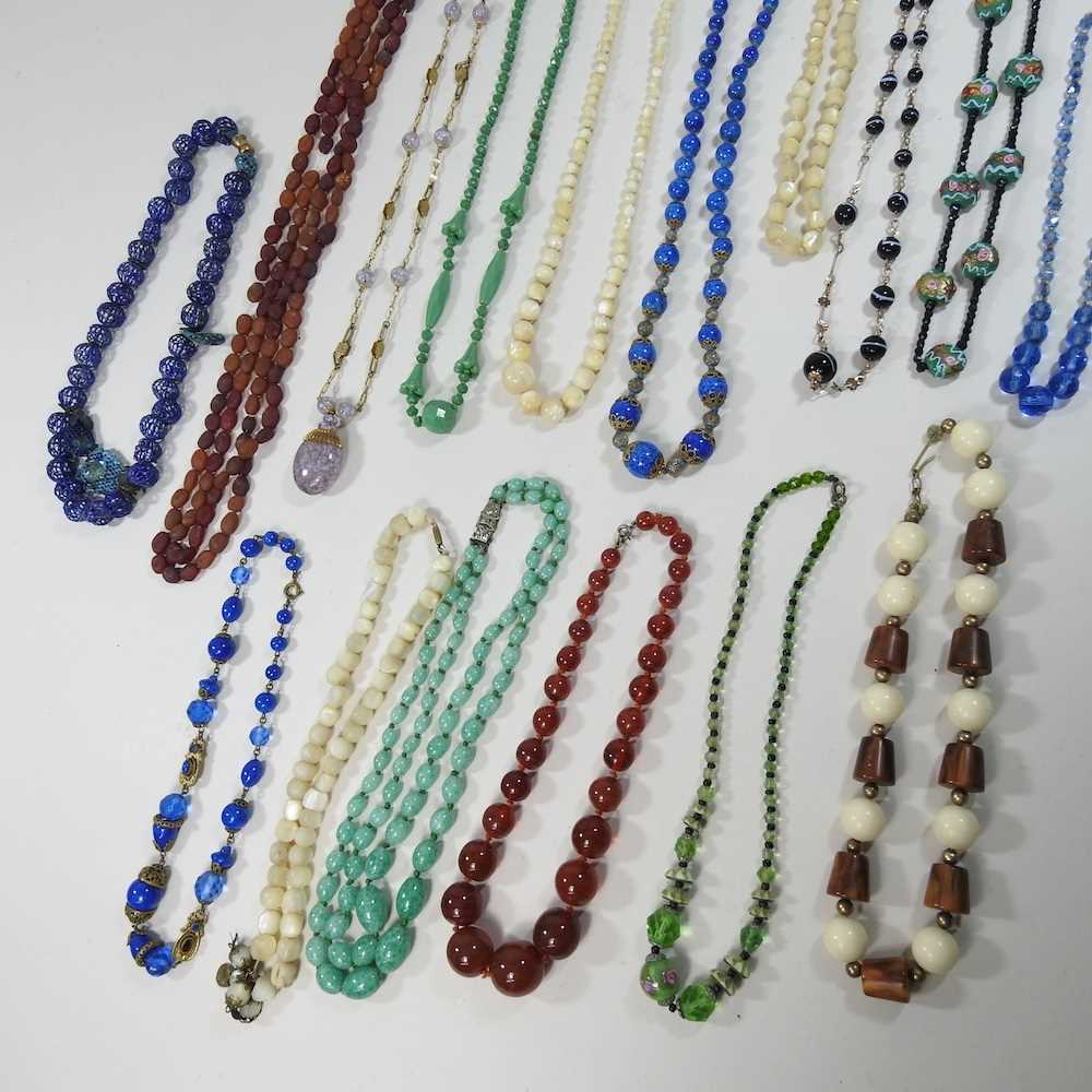 A collection of bead necklaces - Image 2 of 3
