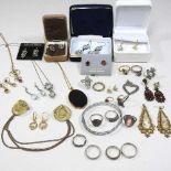 A collection of costume jewellery