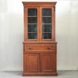 A 19th century mahogany secretaire bookcase