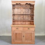 An antique pine dresser