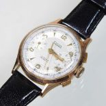A vintage Dulux 18 carat gold cased gentleman's wristwatch