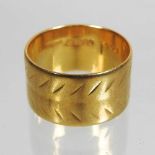 A 22 carat gold band