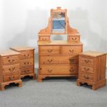 A modern pine dressing chest