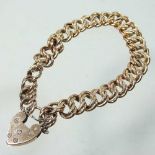 An unmarked curb link bracelet