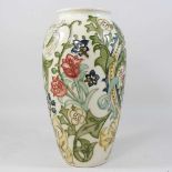 A large modern Moorcroft vase